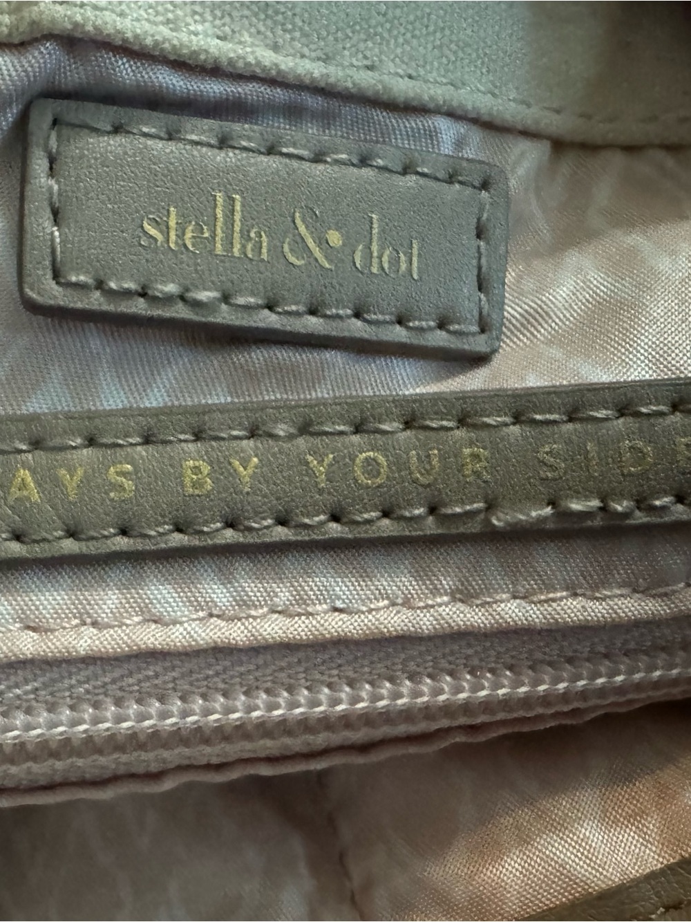 Stella & Dot Blush Pink Interior with Taupe Trim